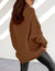 Kvinne Oversized Genser Tykke Viskose Turtleneck 4