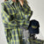 Kvinne Oversized Skjorte Rutete Design 1