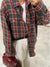 Kvinne Oversized Skjorte Rutete Design 4