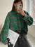 Kvinne Oversized Skjorte Rutete Design 5