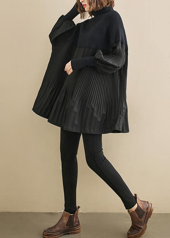 Kvinne Oversized Skjorte med Høy Hals 3