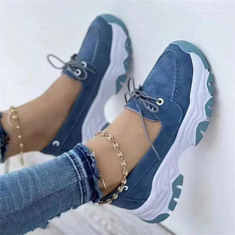 Kvinne Plattformsneakers Casual Pustende Design 0