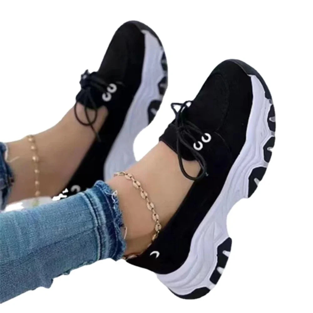 Kvinne Plattformsneakers Casual Pustende Design 5