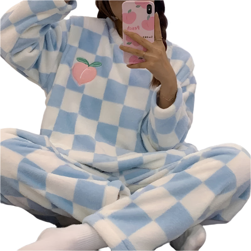 Kvinne Pyjamasett Komfortabel Katoen 0