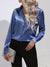 Kvinne Satin Bluse Chic Høststil 3