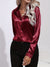 Kvinne Satin Bluse Chic Høststil 8