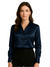 Kvinne Satin Bluse Med Knappelukking 0