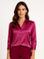 Kvinne Satin Bluse Med Knappelukking 1