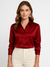 Kvinne Satin Bluse Med Knappelukking 7