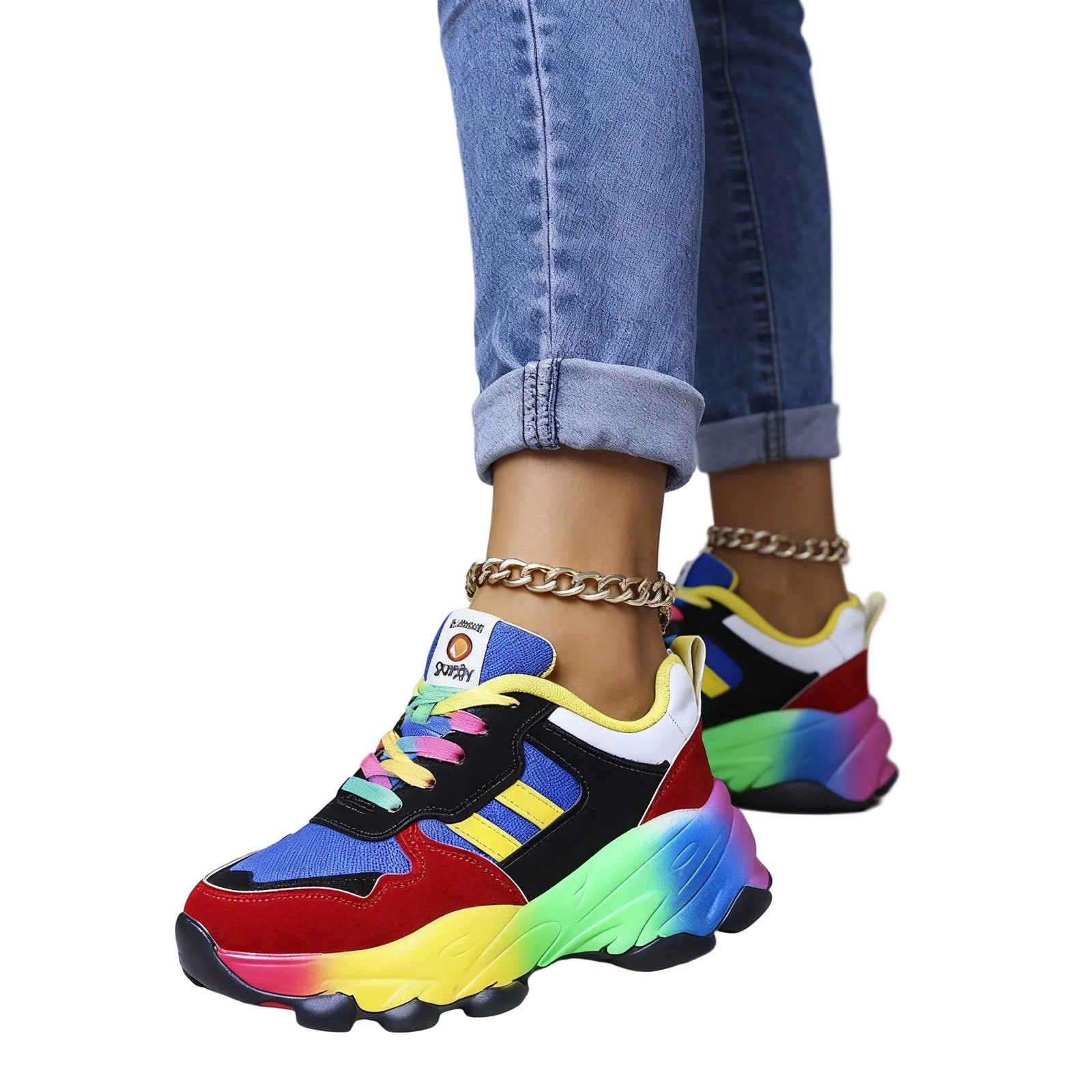 Kvinne Sko med Bred Tåboks og Støtte 0