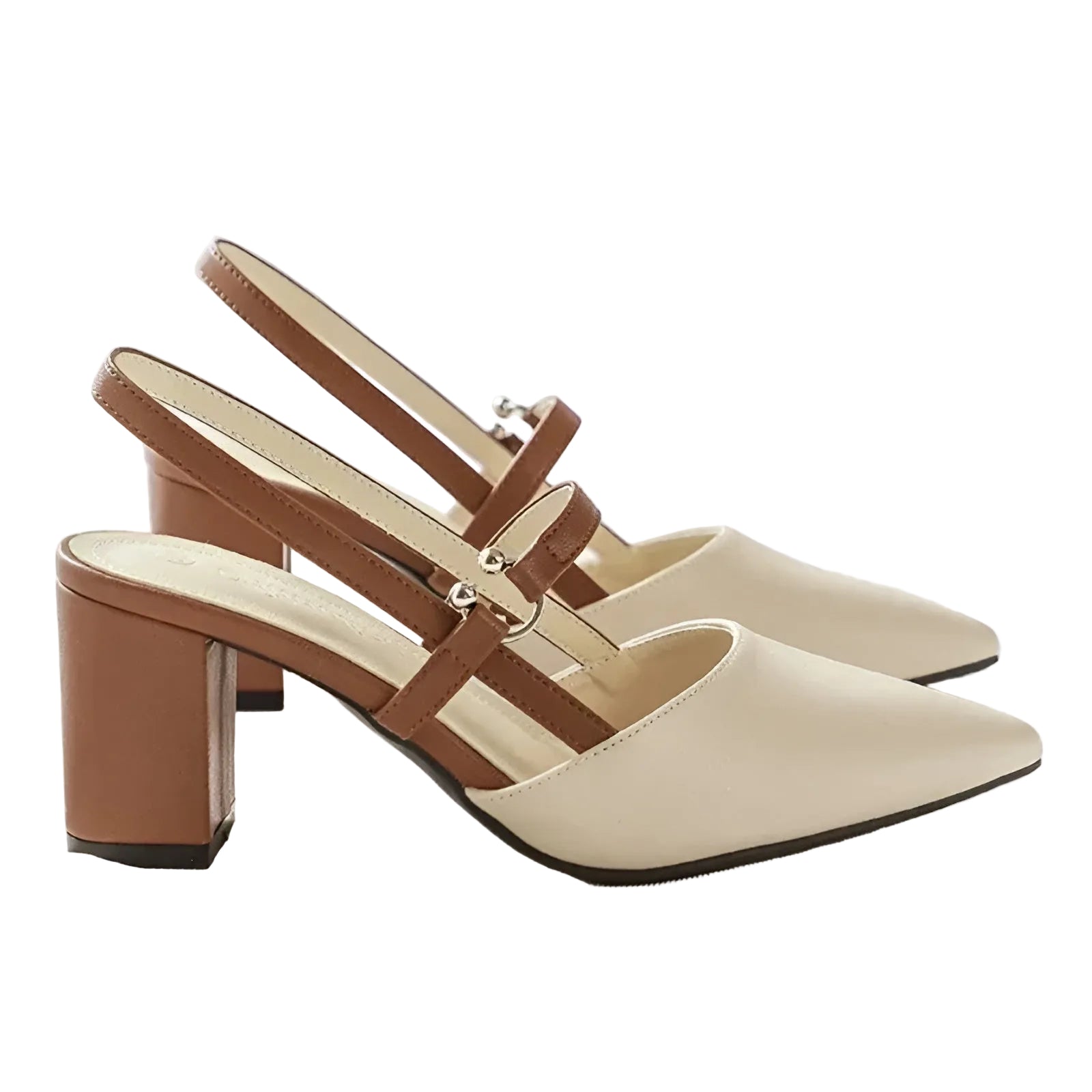 Kvinne Slingback Hæler med Spiss Tå 0