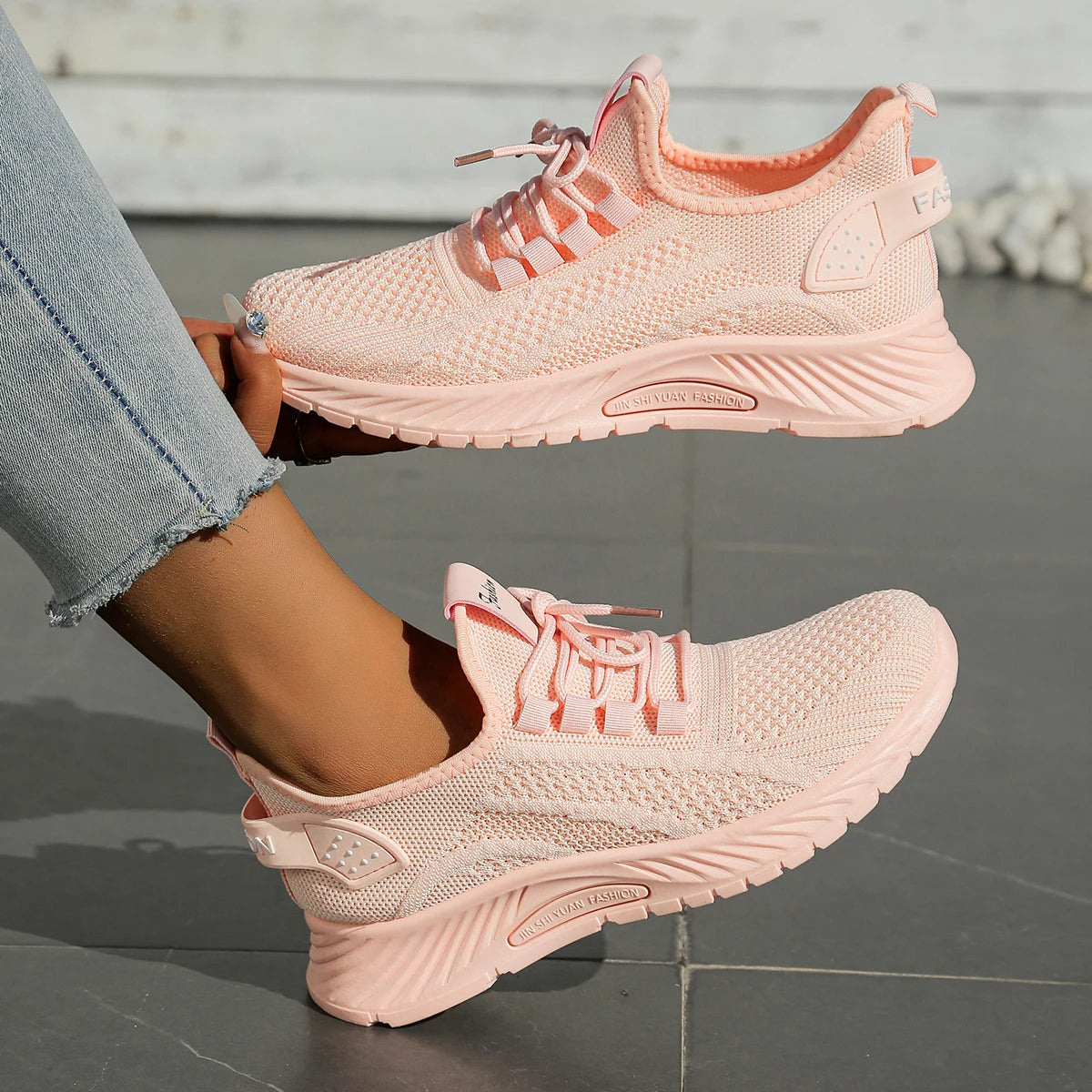 Kvinne Sneakers Casual Sport Flyvev 1