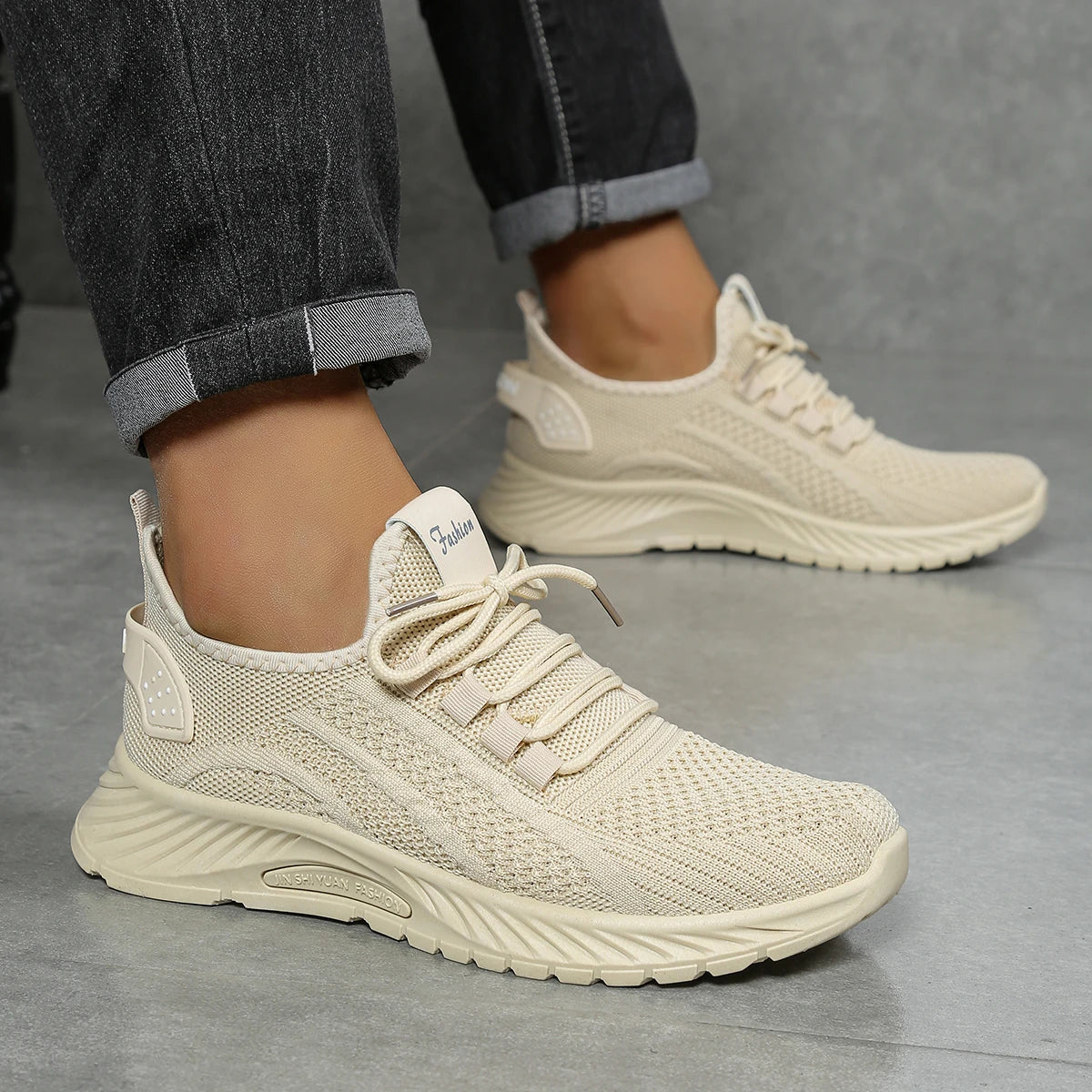 Kvinne Sneakers Casual Sport Flyvev 2