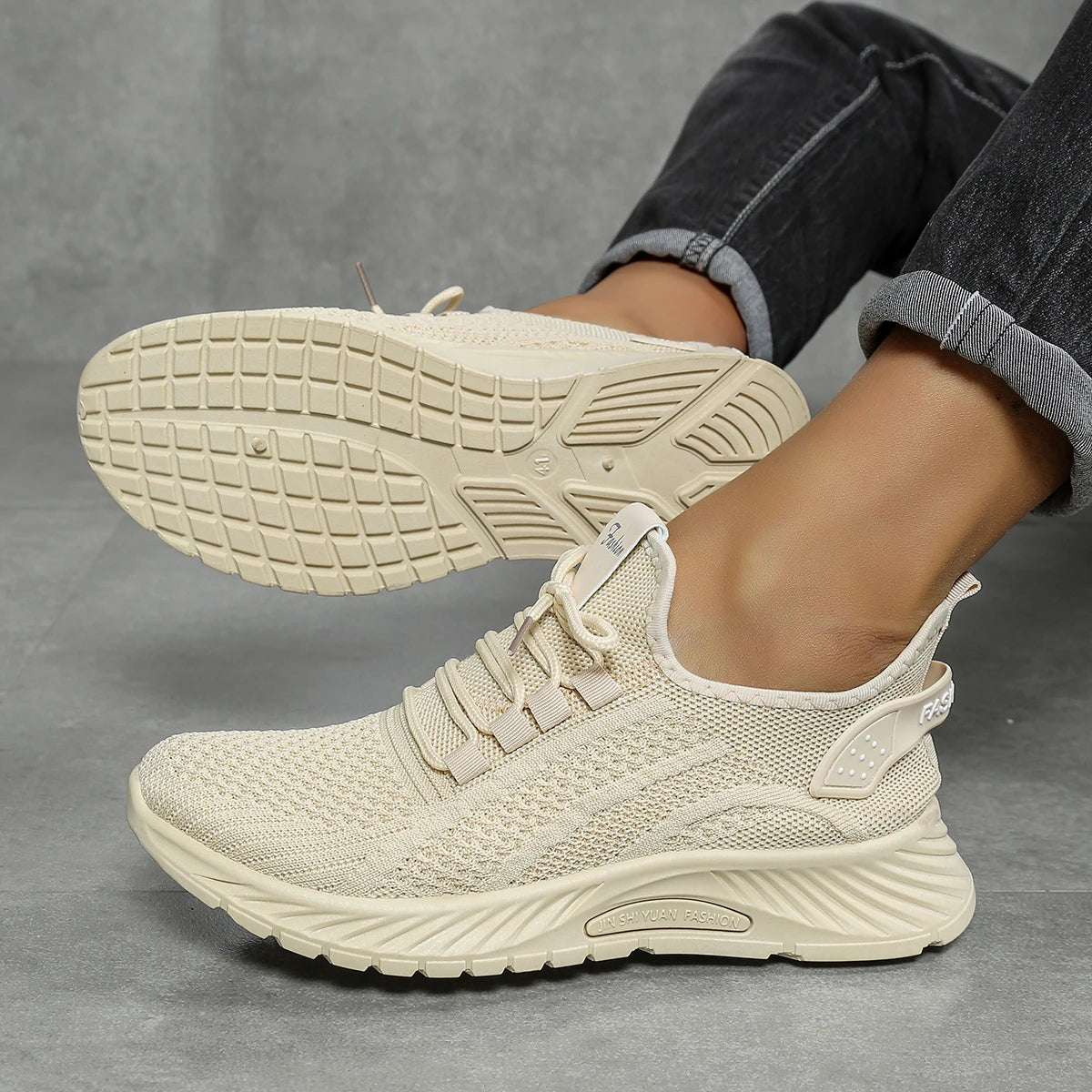 Kvinne Sneakers Casual Sport Flyvev 8