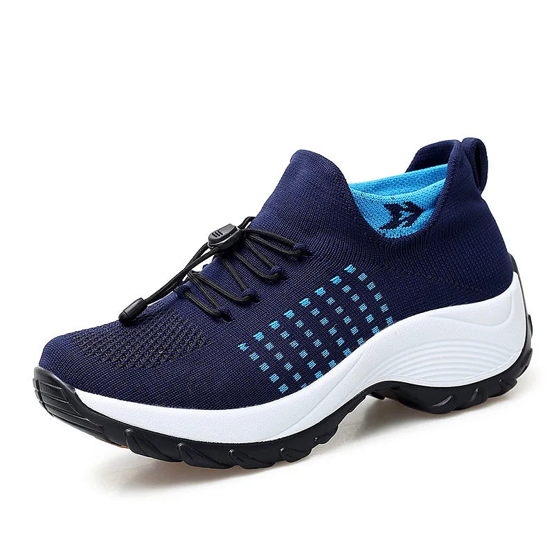 Kvinne Sneakers Plattform Gå Sko 1