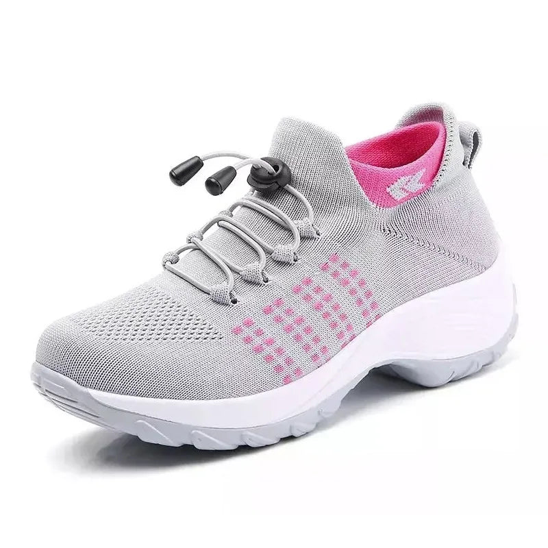 Kvinne Sneakers Plattform Gå Sko 8
