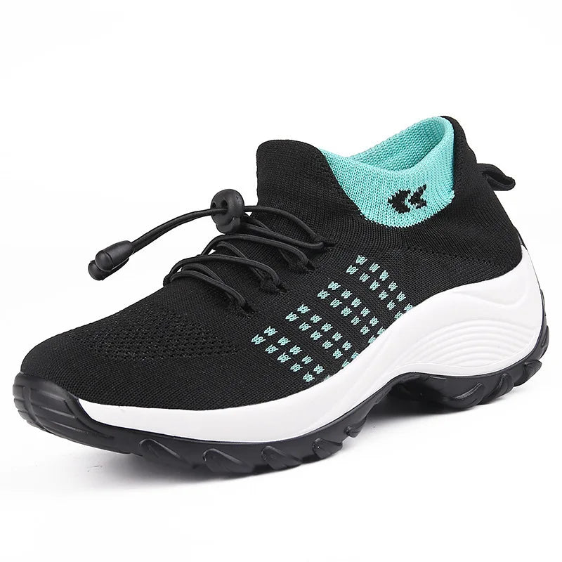 Kvinne Sneakers Plattform Gå Sko 9