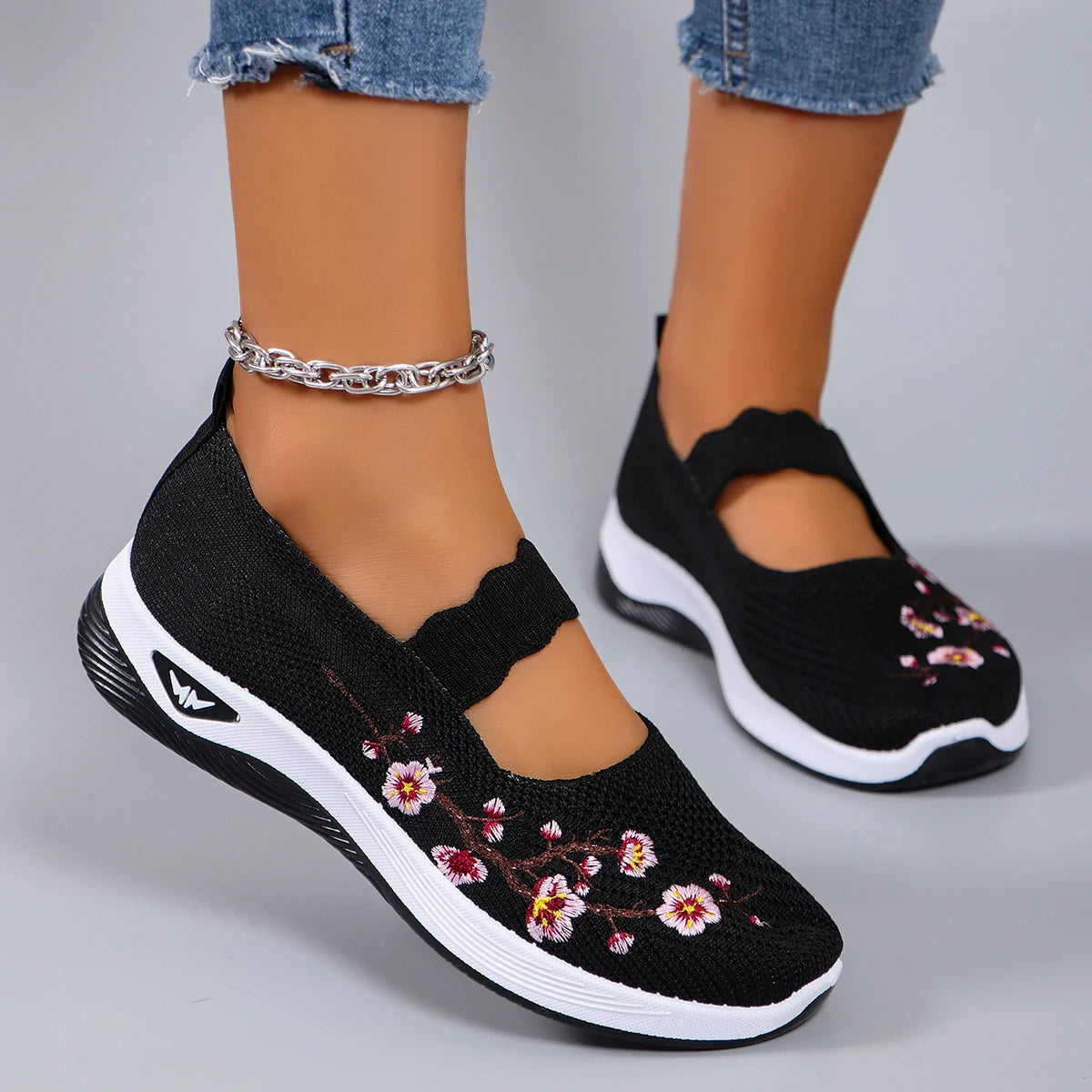 Kvinne Sommer Sko Mesh Flate Sko Sport 3