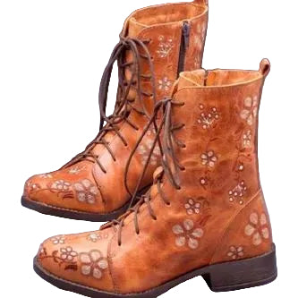 Kvinne Støvler med Etnisk Broderi 0