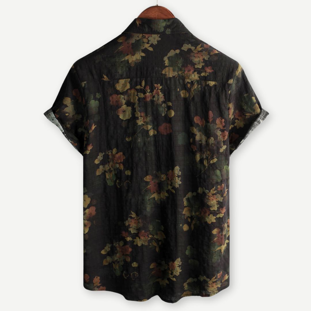 Kvinne T-skjorte Avslappet Vintage Blomsterdesign Lett Stoff 1