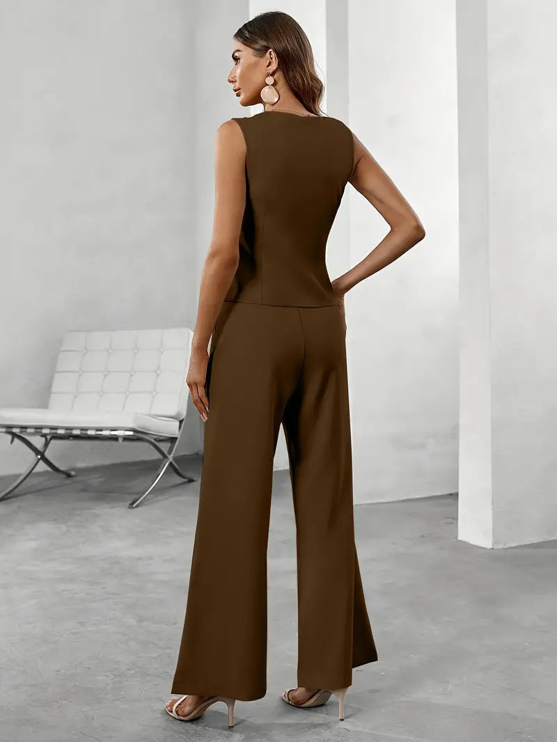 Kvinne Tailored Set Polyester Viskose 6