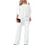 Kvinne To-delt Sett Elegant Stoff 0