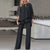 Kvinne To-delt Sett Elegant Stoff 2