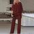Kvinne To-delt Sett Elegant Stoff 3