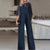 Kvinne To-delt Sett Elegant Stoff 4