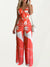 Kvinne To-delt Sett V-hals Høy Midje Polyester Spandex 3