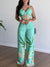 Kvinne To-delt Sett V-hals Høy Midje Polyester Spandex 6