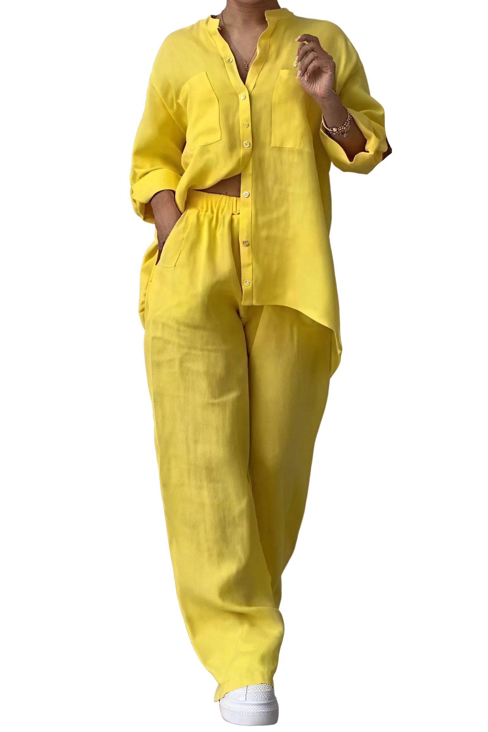 Kvinne Todelt Sett Oversized Stil 0