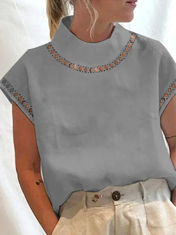 Kvinne Top Elegant Design Polyester 3