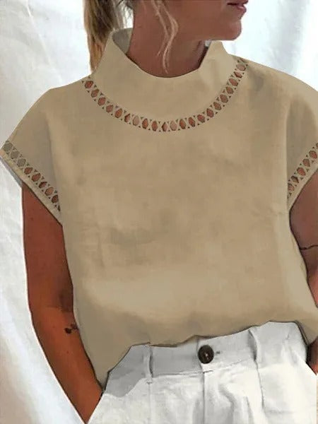 Kvinne Top Elegant Design Polyester 4