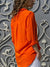 Kvinne V-Hals Bluse Løs Passform Polyester Langermet 1