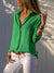 Kvinne V-Hals Bluse Løs Passform Polyester Langermet 6