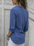 Kvinne V-Hals Bluse Løs Passform Polyester Langermet 8