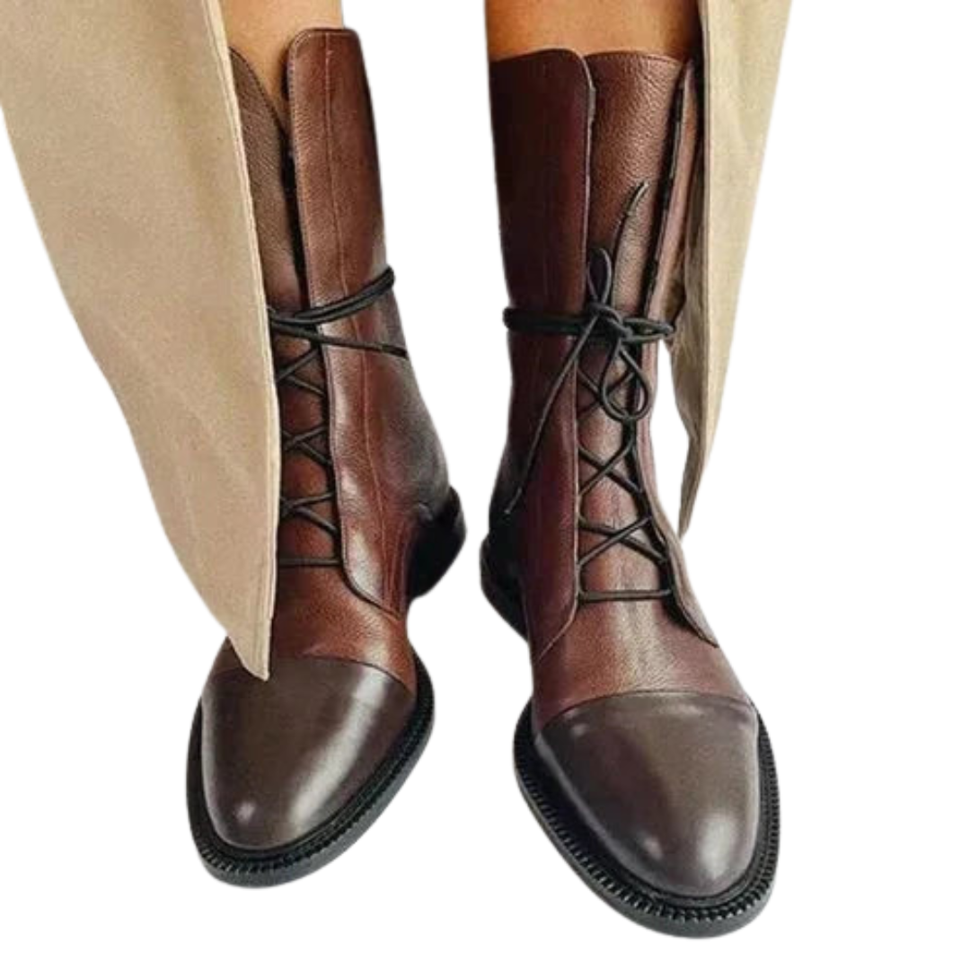 Kvinne Vintage Støvler med Hæl 0