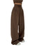 Kvinne Wide-Leg Bukser Høy Midje Lett Stoff Elegant Design 0
