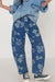 Kvinne Wide Leg Jeans Blomstertrykk Rayon Polyester 2