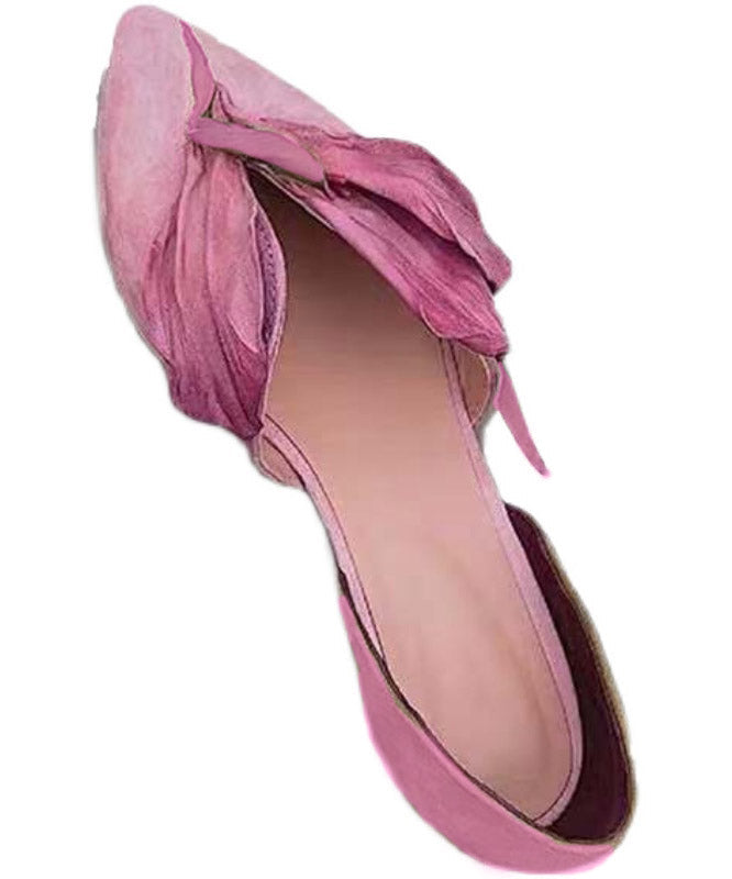 Kvinnelige Ballerina Sko med Spiss Tå og Blomsterdetaljer 1