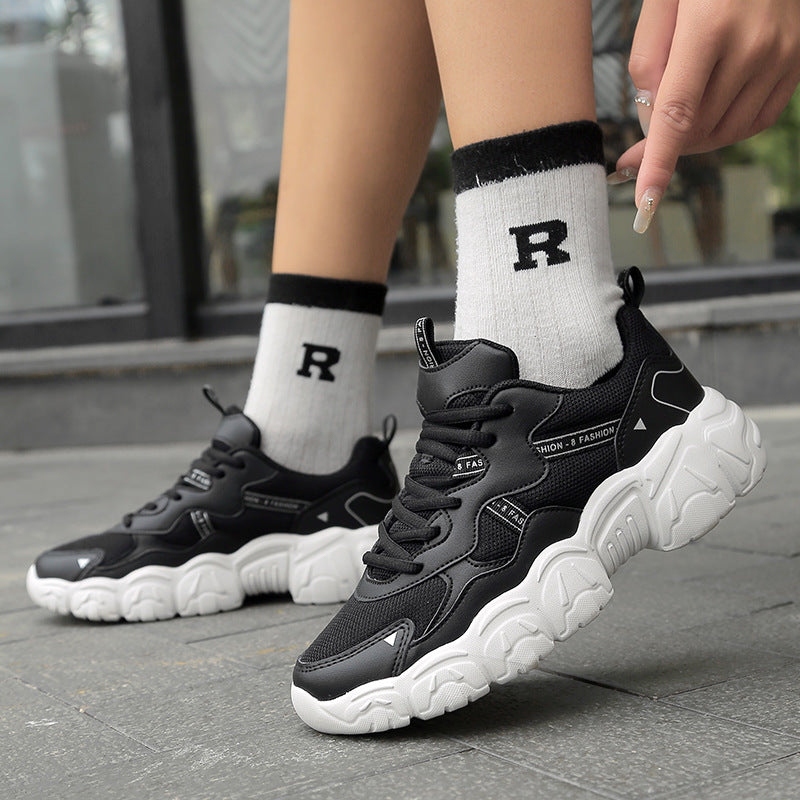 Kvinnelige Chunky Sneakers Sporty Stil 1