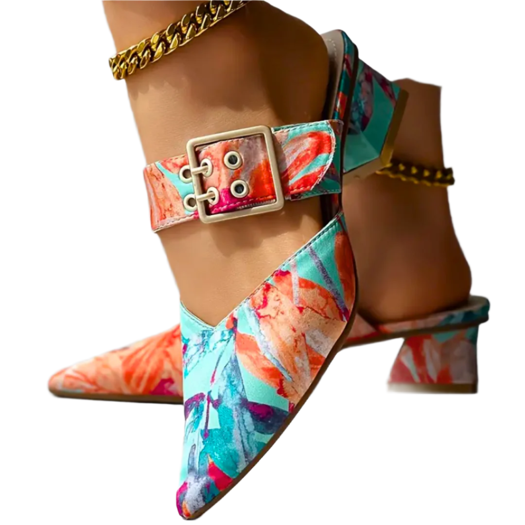 Kvinnelige Høye Hæler Fargerik Syntetisk Design 0