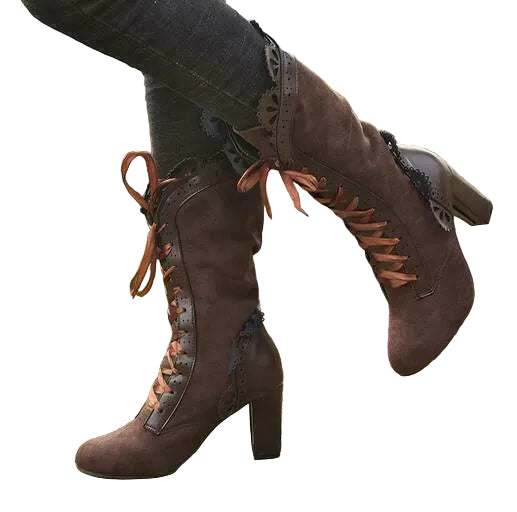 Kvinnelige Høystøvler med Høy Hæl 0