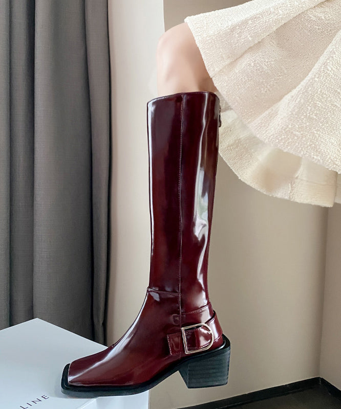 Kvinnelige Kuskinnstøvler med Glidelås 4