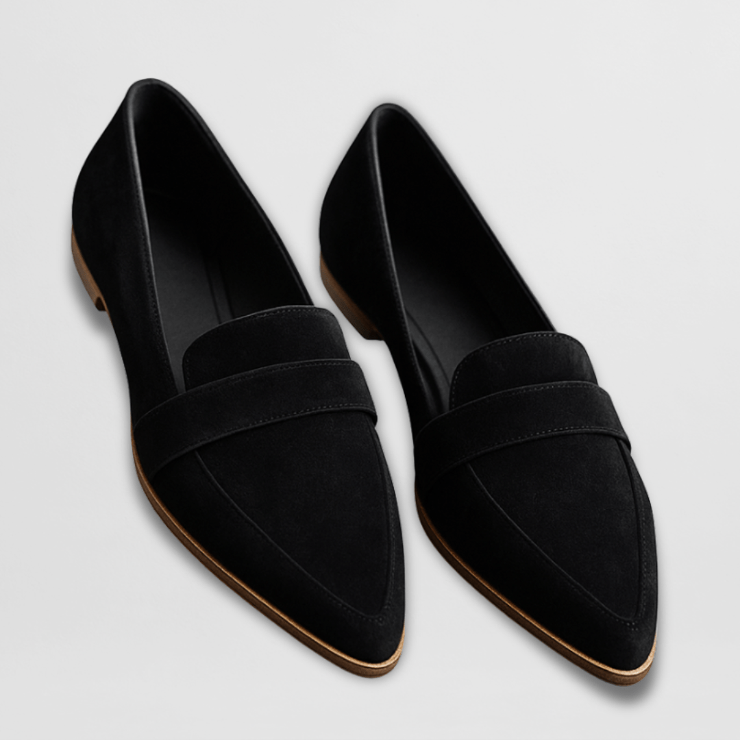Kvinnelige Loafers med Myk Semsket Design 2