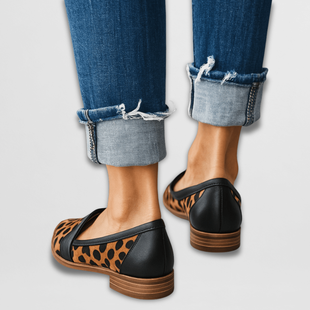 Kvinnelige Loafers med Myk Semsket Design 4