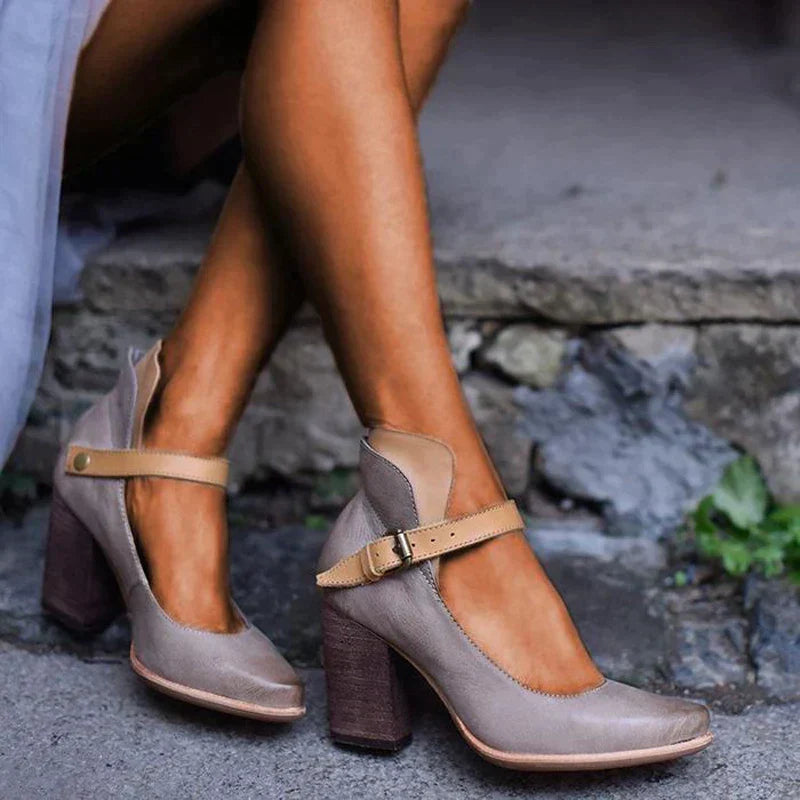 Kvinnelige Mary Jane Pumps Justerbar Stropp 2