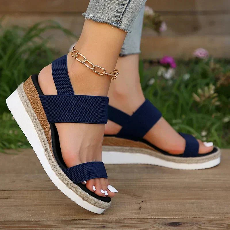 Kvinnelige Sandaler med Plattform og Sporty Stil 6