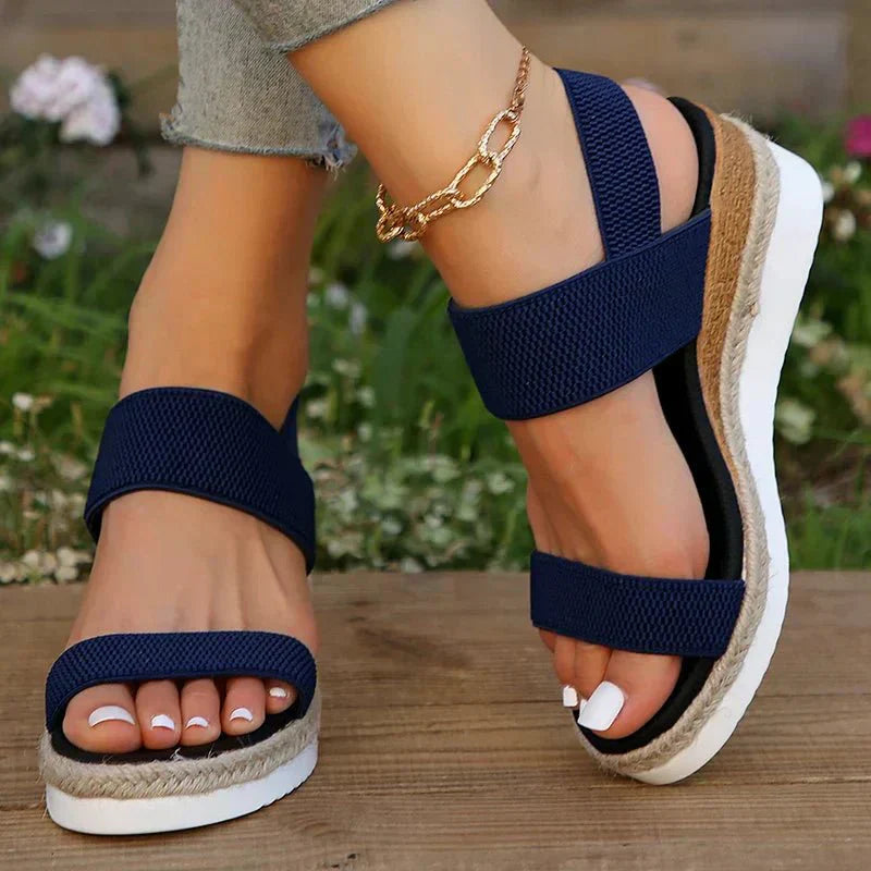 Kvinnelige Sandaler med Plattform og Sporty Stil 7